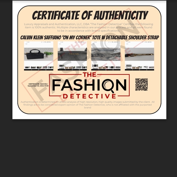 Calvin Klein Saffiano Black Square Tote w/ Detachable Shoulder Strap - Picture 16 of 16